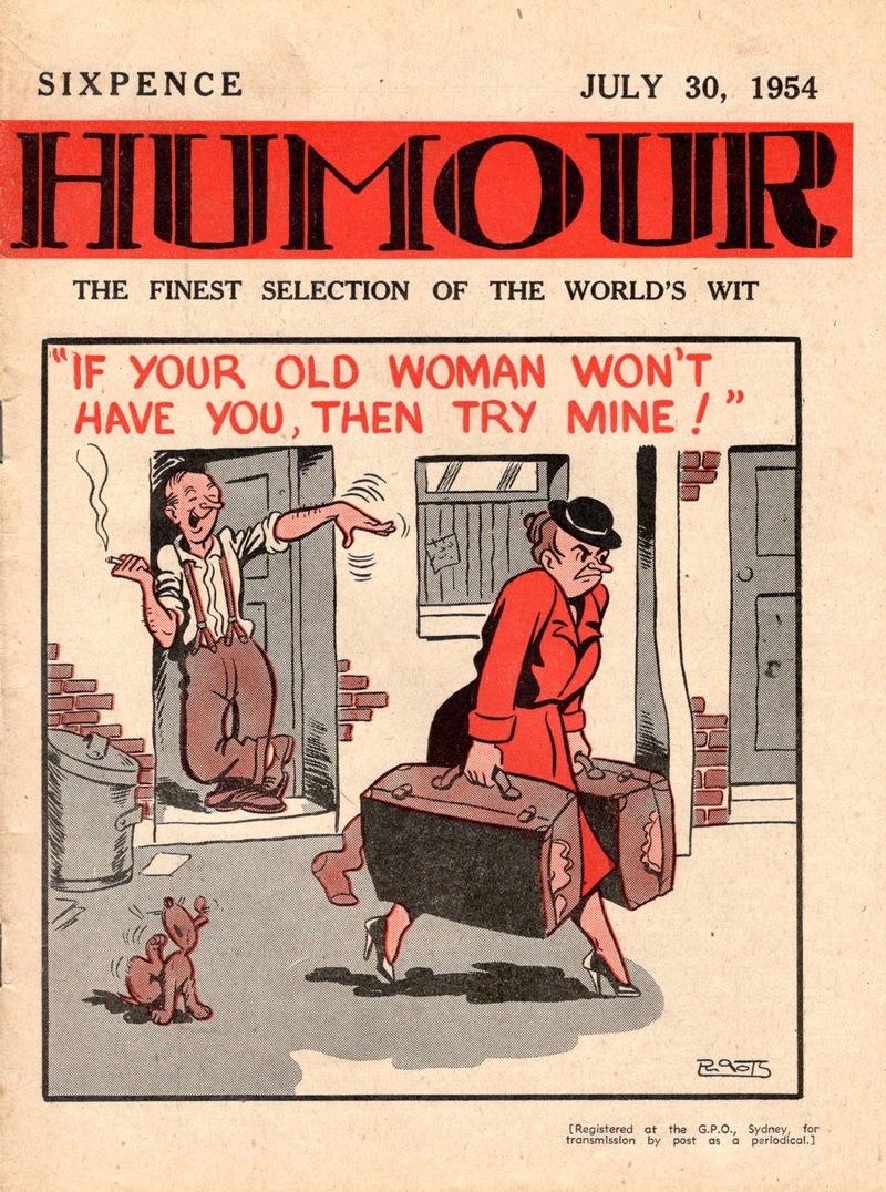 Humour (New Century, 1922 series) v34#31 (30 July 1954)