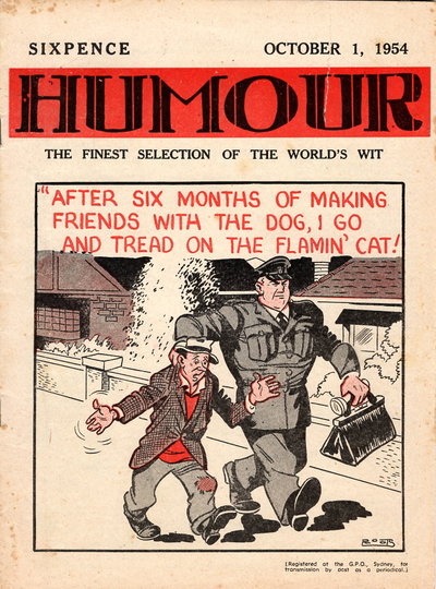 Humour  v34#40 (1 October 1954)