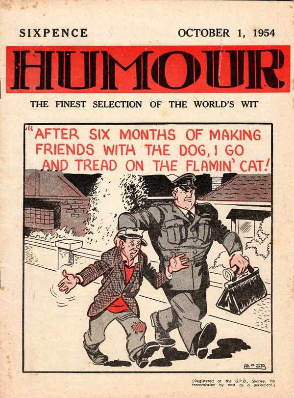 Humour (New Century, 1922 series) v34#40 (1 October 1954)