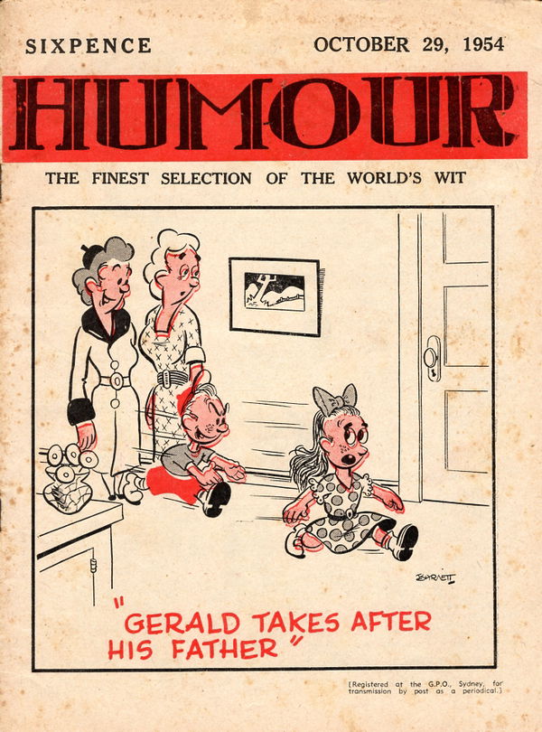 Humour (New Century, 1922 series) v34#44 (29 October 1954)