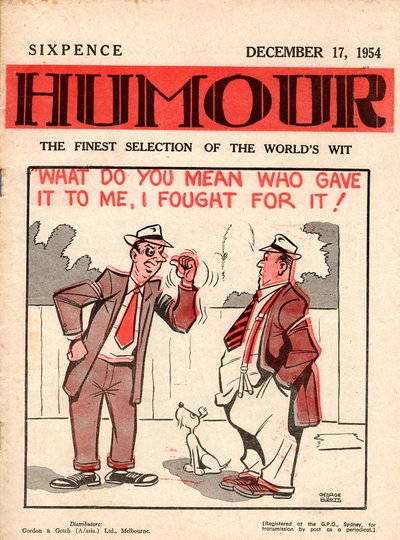 Humour  v34#51 (17 December 1954)