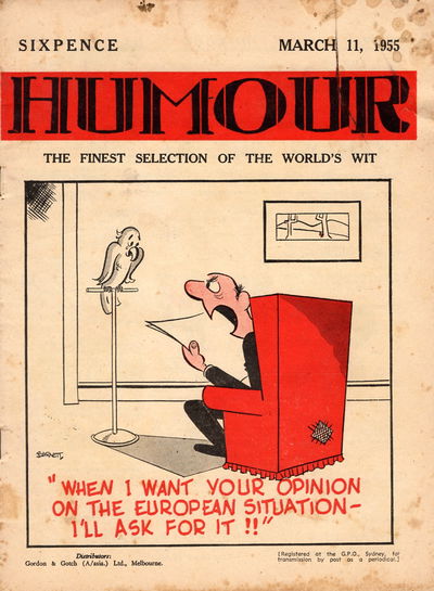 Humour (New Century, 1922 series) v35#10 (11 March 1955)