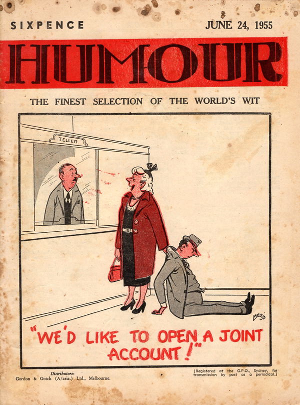 Humour (New Century, 1922 series) v35#25 (24 June 1955)