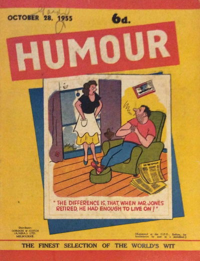 Humour (New Century, 1922 series) v35#43 (28 October 1955)
