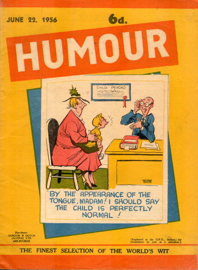 Humour  v36#25 (22 June 1956)