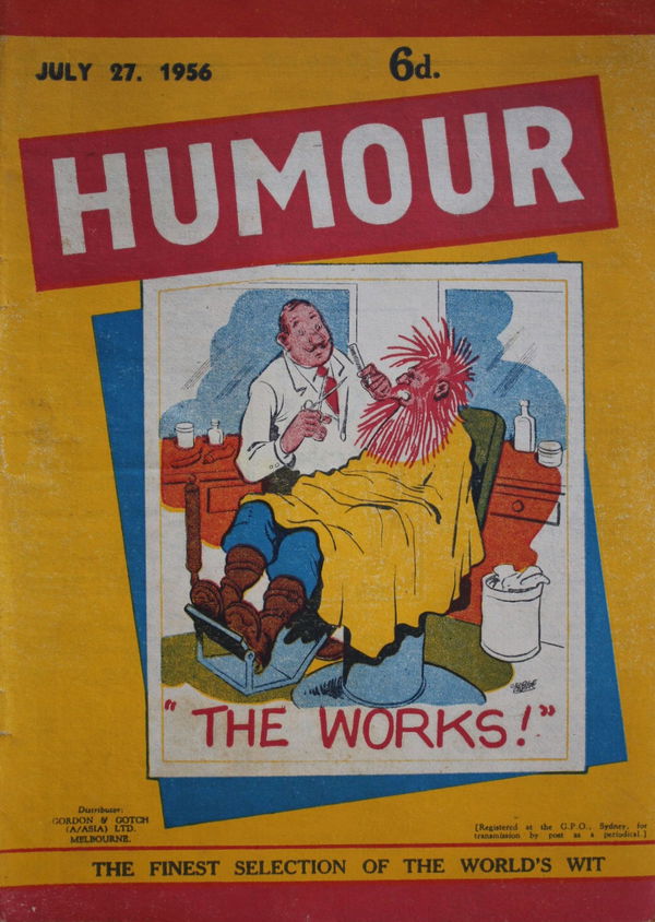 Humour (New Century, 1922 series) v36#30 (27 July 1956)