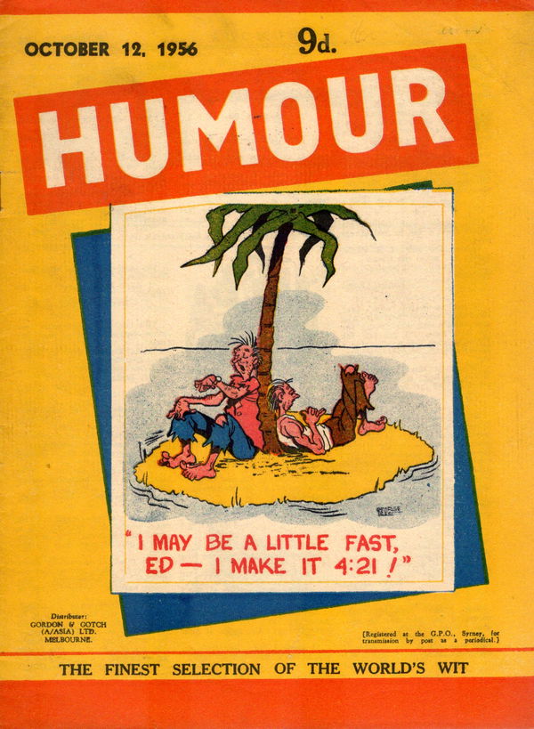 Humour (New Century, 1922 series) v36#41 (12 October 1956)