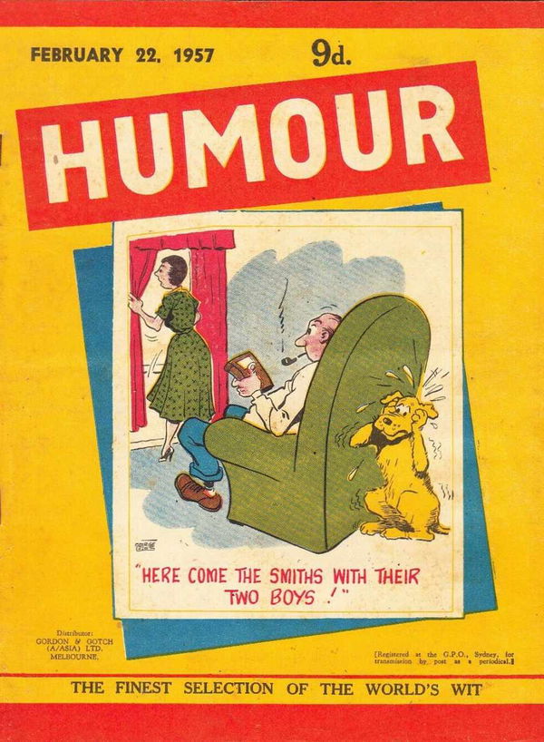 Humour (New Century, 1922 series) v37#8 (22 February 1957)