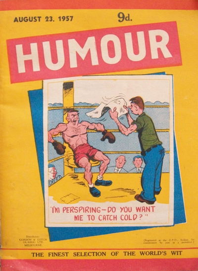 Humour (New Century, 1922 series) v37#34 (23 August 1957)