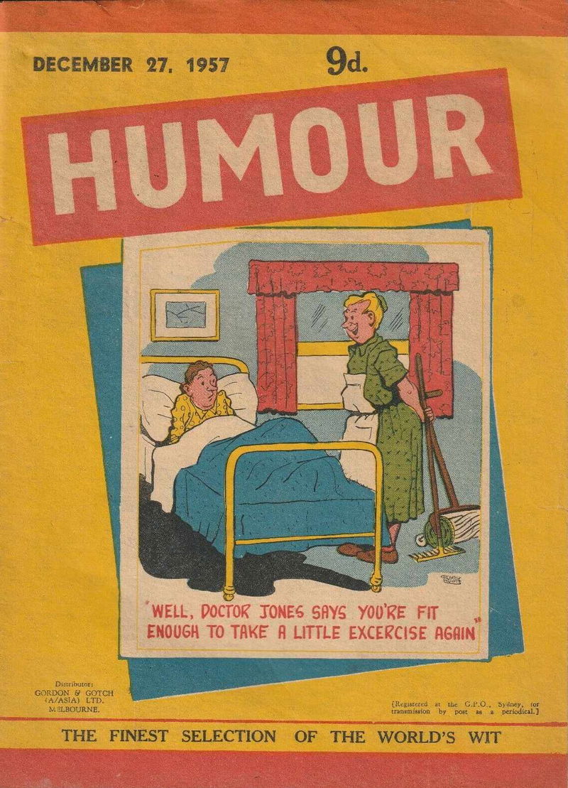 Humour (New Century, 1922 series) v37#52 (27 December 1957)