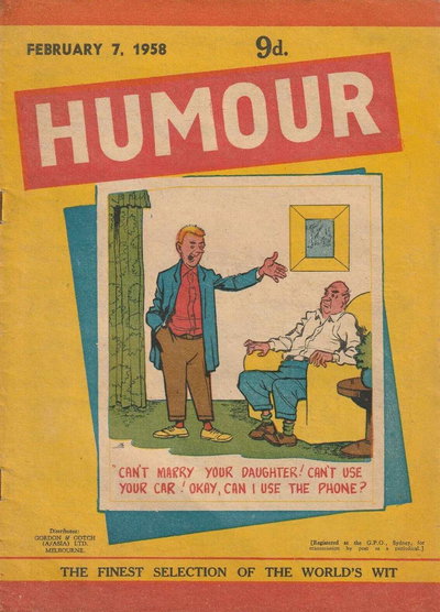 Humour  v38#6 (7 February 1958)