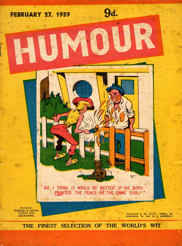 Humour (New Century, 1922 series) v39#9 (27 February 1959)