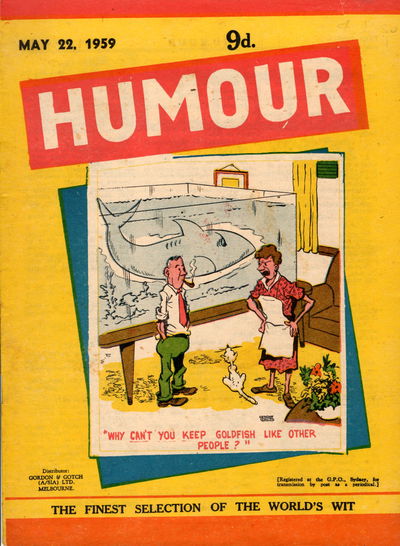 Humour (New Century, 1922 series) v39#21 (22 May 1959)