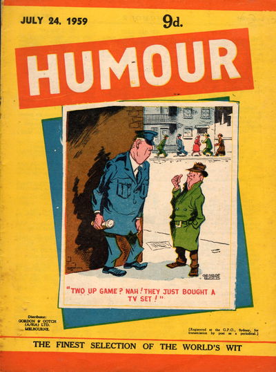 Humour (New Century, 1922 series) v39#30 (24 July 1959)