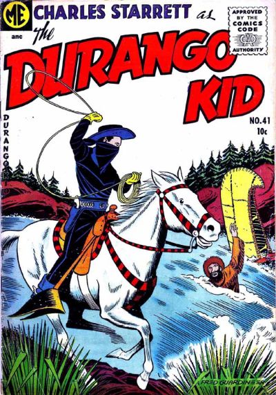 Charles Starrett as the Durango Kid (Magazine Enterprises, 1949 series) #41 (October-November 1955)