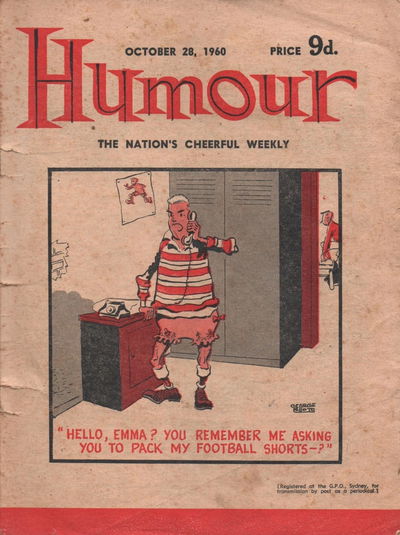 Humour (New Century, 1922 series) v40#44 (28 October 1960)