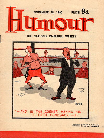 Humour (New Century, 1922 series) v40#48 (25 November 1960)