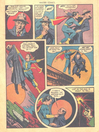 Master Comics (Fawcett, 1940 series) #25 — The Case of the Face In the Dark (page 5)