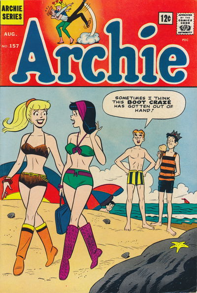 Archie (Archie, 1959 series) #157 August 1965