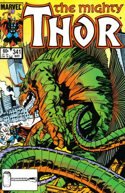 Thor (Marvel, 1966 series) #341 March 1984