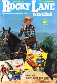 Rocky Lane Western (Fawcett, 1949 series)  #33 (January 1952)