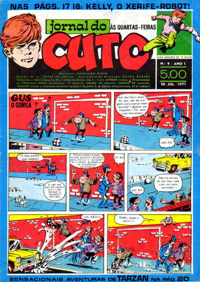 Jornal do Cuto (Portugal Press, 1971 series) #4 28 July 1971