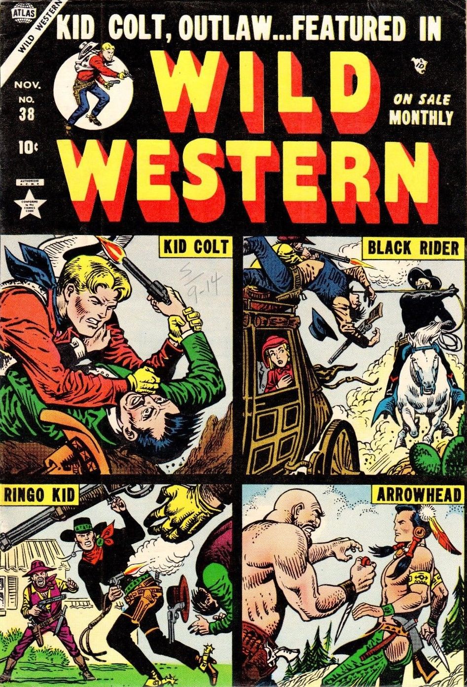 Wild Western (Atlas [Marvel], 1948 series) #38 (November 1954)