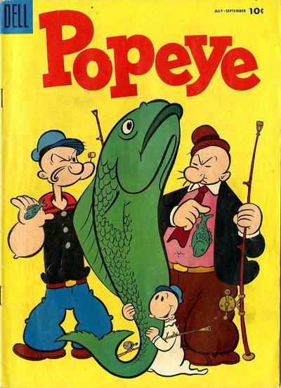 Popeye (Dell, 1948 series) #33 July-September 1955