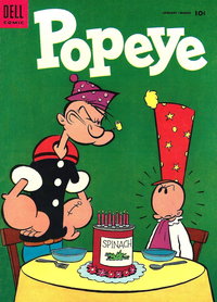 Popeye (Dell, 1948 series)  #31 (January-March 1955) — No title recorded