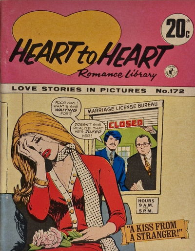 Heart to Heart Romance Library (Colour Comics, 1958 series) #172 [September 1972?]