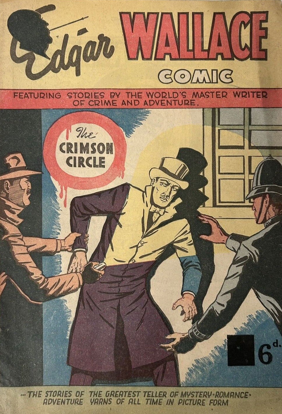 Edgar Wallace Comic (Young's, 1951? series) #2 — The Crimson Circle ([August 1951?])