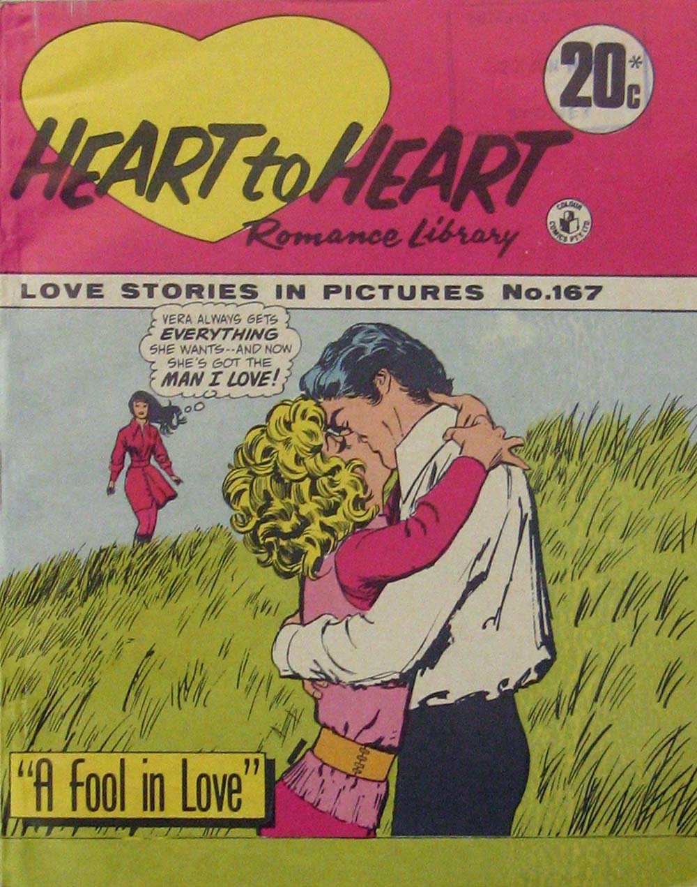 Heart to Heart Romance Library (Colour Comics, 1958 series) #167 ([April 1972?])
