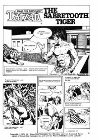 Edgar Rice Burroughs' Tarzan (Murray, 1980 series) #6 — The Sabretooth Tiger (page 1)