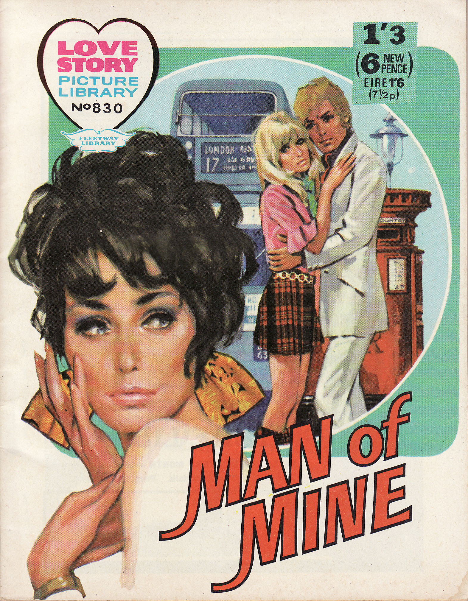 Love Story Picture Library (IPC, 1952 series) #830 (5 October 1970)