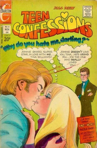 Teen Confessions (Charlton, 1959 series) #83 (November 1973)