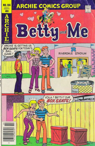 Betty and Me (Archie, 1965 series) #106 October 1979