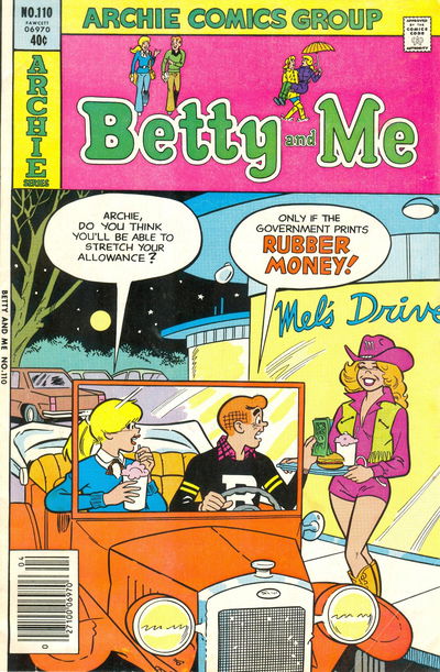 Betty and Me (Archie, 1965 series) #110 April 1980