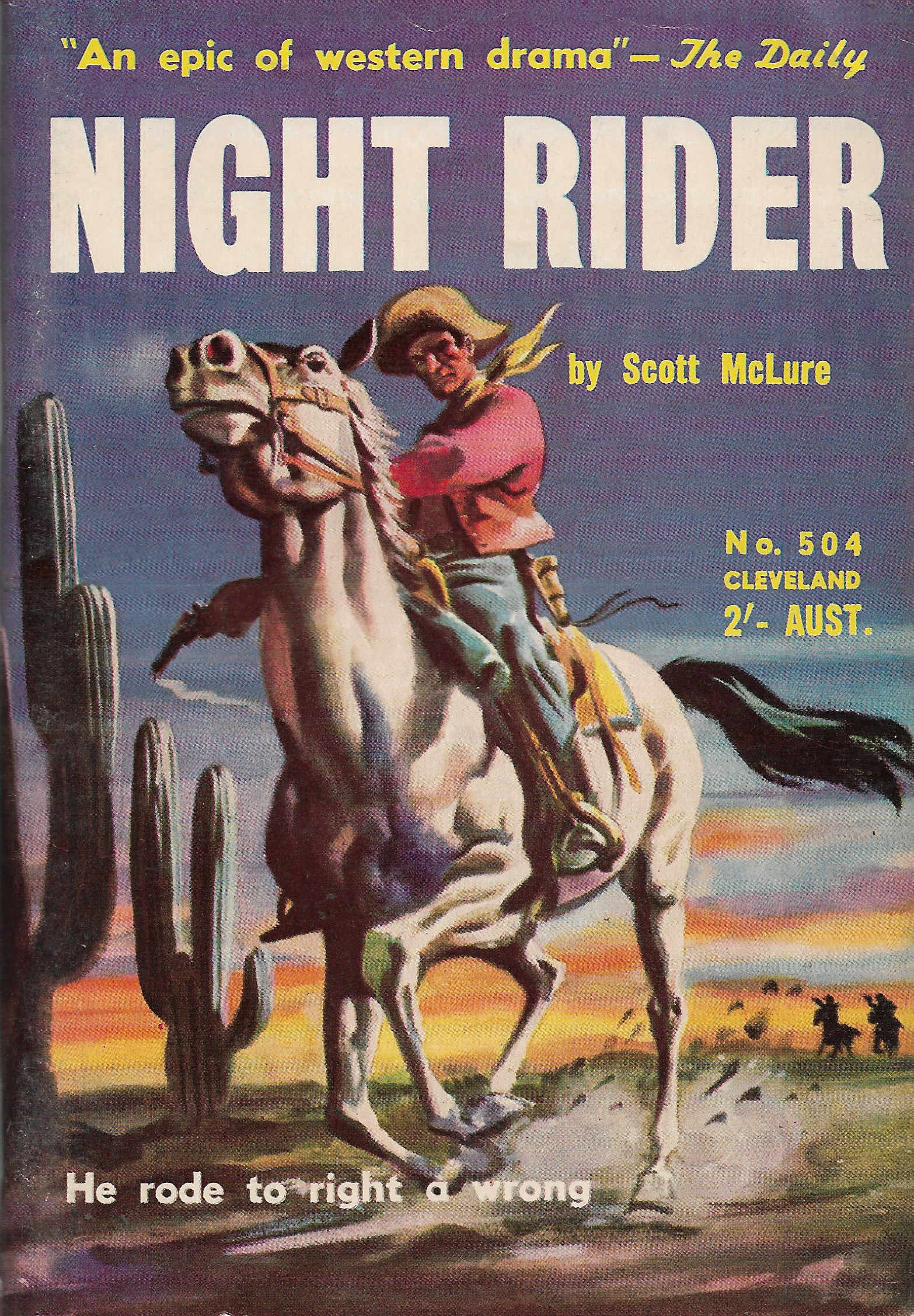 Cleveland [numbered series] (Cleveland, 1954 series) #504 — Night Rider ([March 1954?])