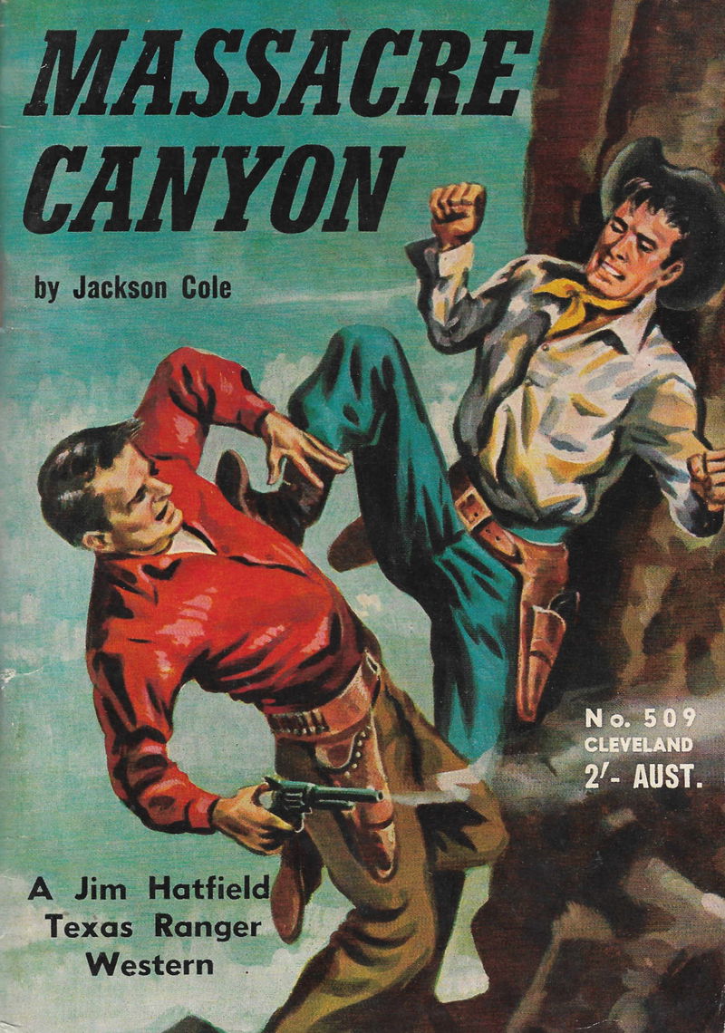 Cleveland [numbered series] (Cleveland, 1954 series) #509 — Massacre Canyon ([June 1954?])