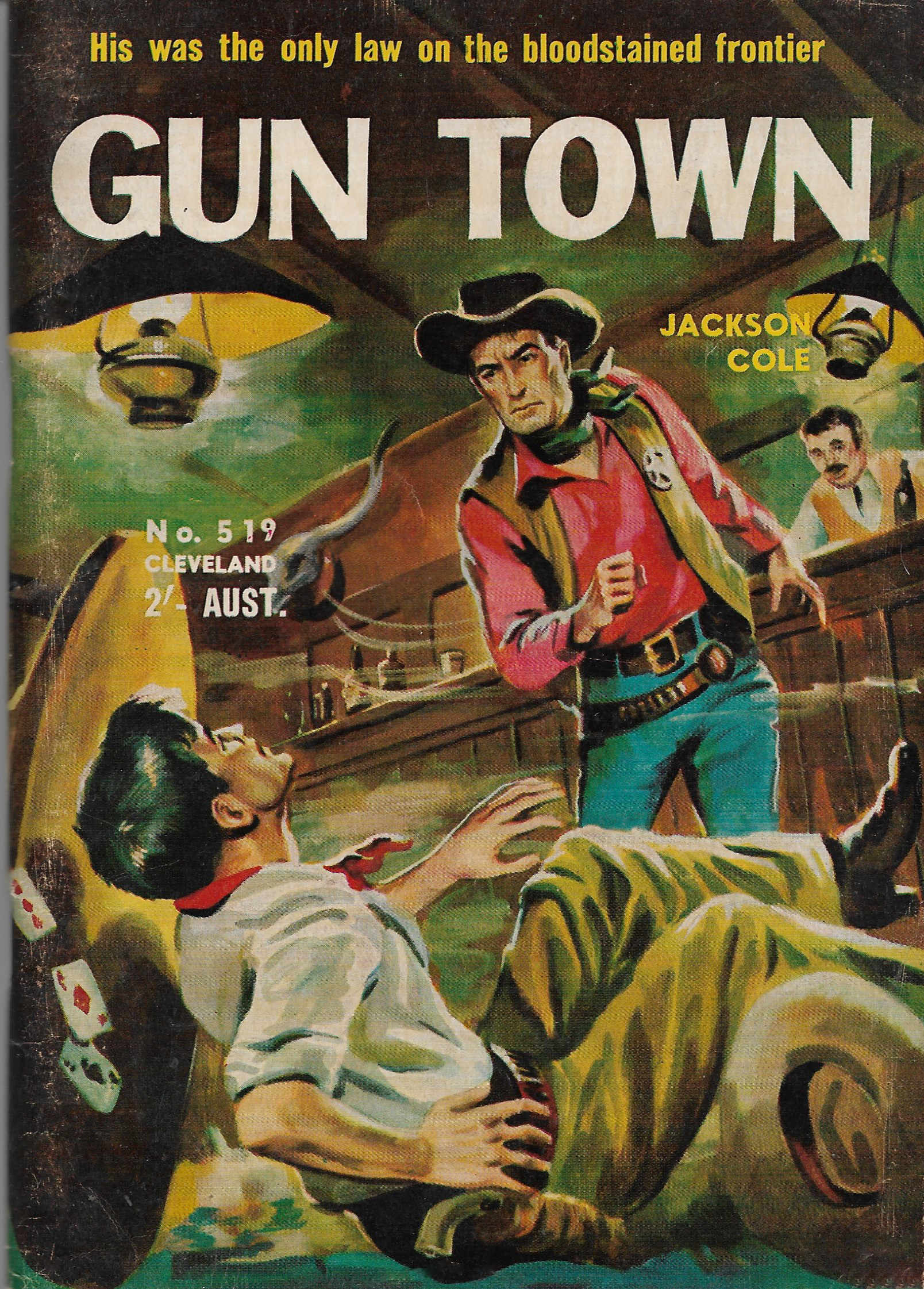 Cleveland [numbered series] (Cleveland, 1954 series) #519 — Gun Town ([November 1954?])