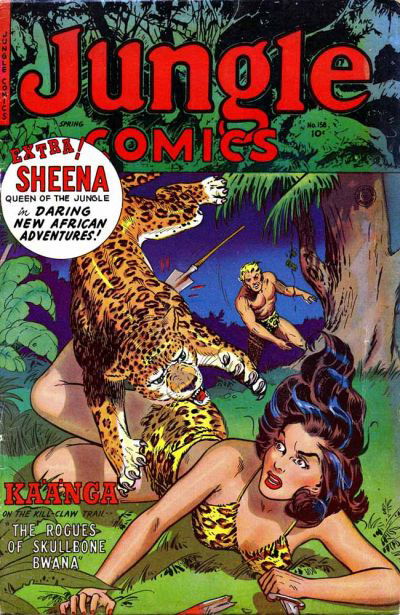 Jungle Comics (Fiction House, 1940 series) #158 Spring 1953