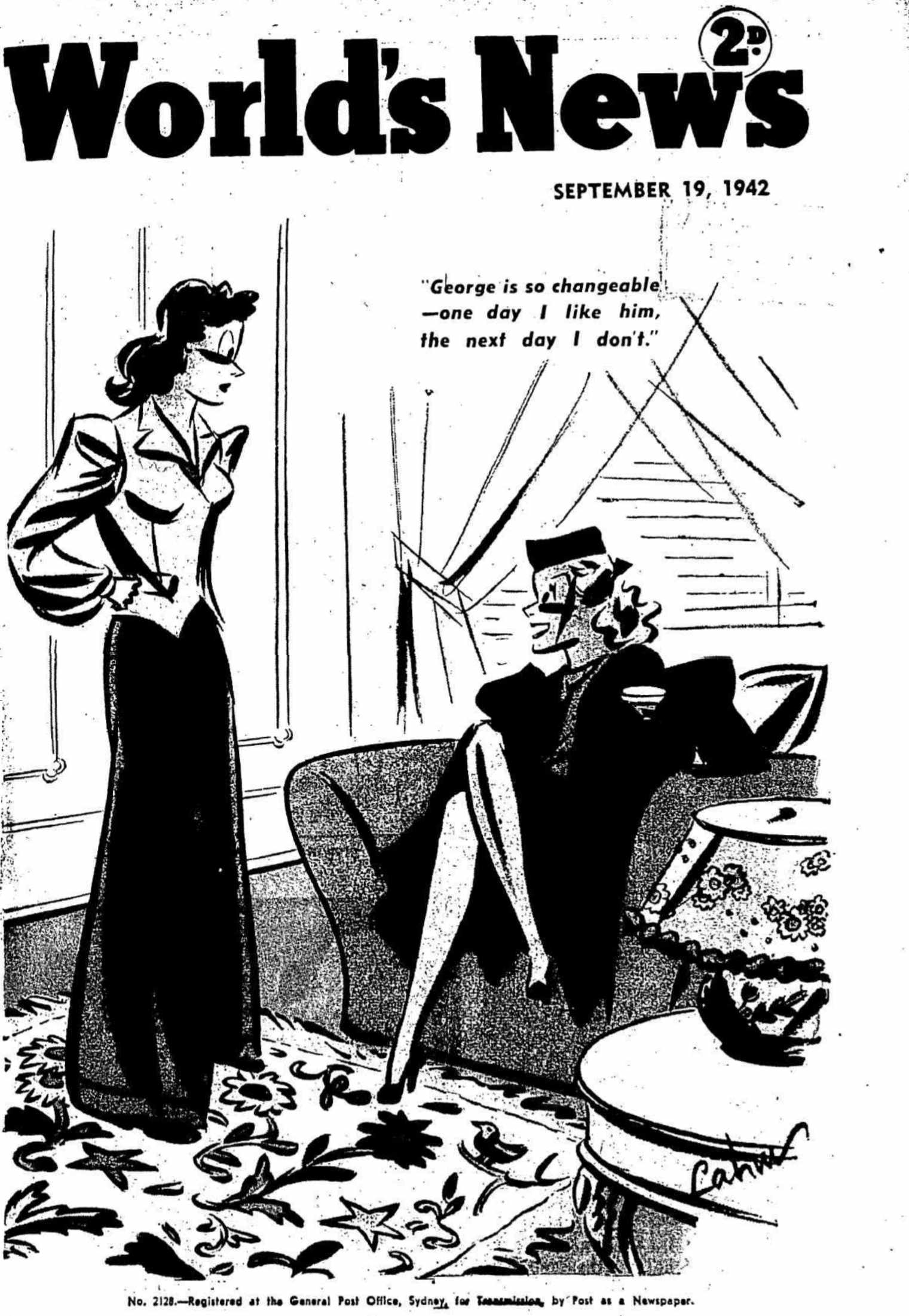 World's News (ANL, 1936 series) #2128 ([19 September 1942?])