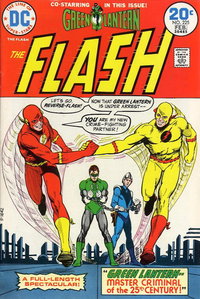 The Flash (DC, 1959 series)  #225 (January-February 1974) — Green Lantern -- Master Criminal of the 25th Century!