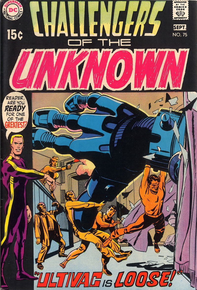 Challengers of the Unknown (DC, 1958 series) #75 (August-September 1970)