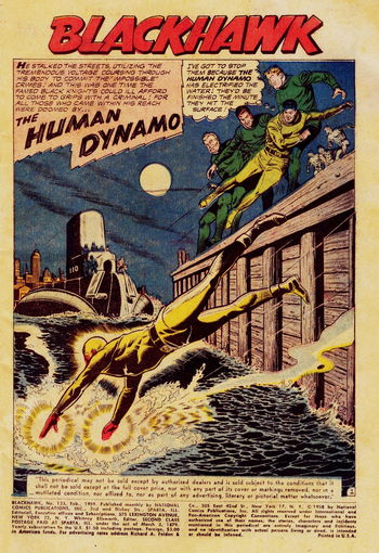 Blackhawk (DC, 1957 series) #133 — The Human Dynamo (page 1)