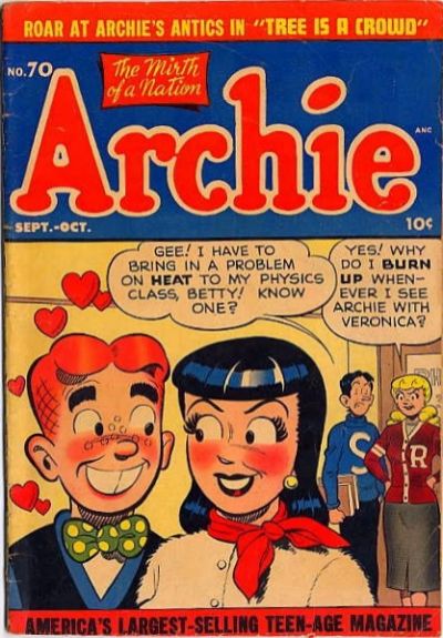 Archie Comics (Archie, 1942 series) #70 (September-October 1954)