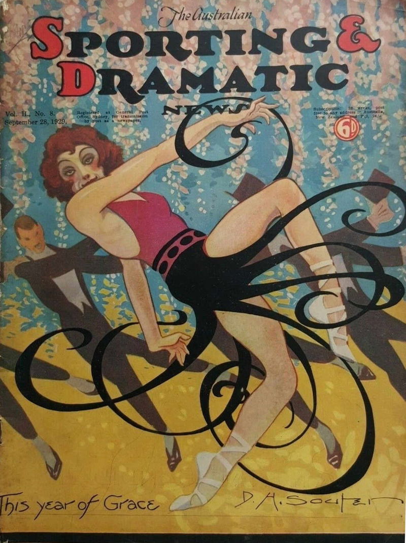 The Australian Sporting & Dramatic News (Ernest Selby, 1928 series) v2#8 (28 September 1929)