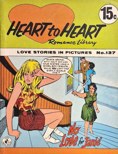 Heart to Heart Romance Library (Colour Comics, 1958 series) #137 ([October 1969])