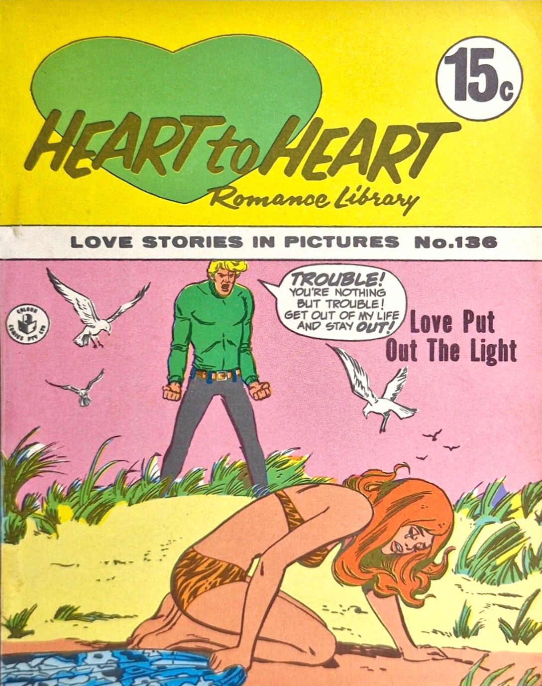 Heart to Heart Romance Library (Colour Comics, 1958 series) #136 ([September 1969?])
