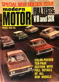 Modern Motor (Modern Magazines, 1954 series) v14#10 March 1968